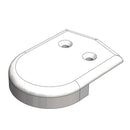 TACO 2" Rub Rail End Cap - White