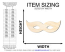 Unfinished Wood Mardi Gras Mask Shape | New Orleans | DIY Craft Cutout | up to 46" DIY