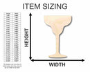 Unfinished Wood Margarita Shape - Bar - Craft - up to 46" DIY