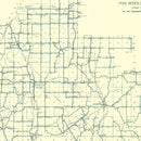 Vintage Map of Scott County, Indiana 1910