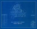Vintage Map of Scott County, Indiana 1936