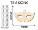 Unfinished Wood Masquerade Mask Shape - Party - Carnival - Craft up to 46" DIY