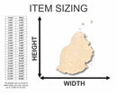 Unfinished Wood Mauritius Shape - Country - Craft - up to 46" DIY
