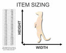 Unfinished Wood Meerkat Shape - Animal - Safari - Craft - up to 46" DIY