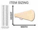 Unfinished Wood Megaphone Shape - Cheerleader - Protest - Craft - up to 46" DIY
