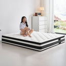 Oeko-Tex Breathable Cool Cover Twin XL 12 Inch  Memory Foam Individual Pocket Spring Hybrid Mattress