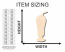 Unfinished Wood Milkshake Shape - Kitchen - Food - Craft - up to 46" DIY