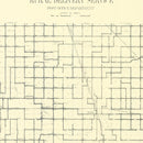 Vintage Map of Tipton County, Indiana 1910