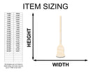 Unfinished Wood Broom Shape | Craft Cutout | up to 46" DIY