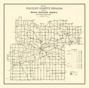 Vintage Map of Whitley County, Indiana 1910