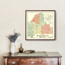 Vintage Map of Scott County, Indiana 1906