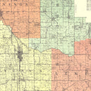 Vintage Map of Scott County, Indiana 1906