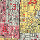 Vintage Map of Indianapolis, Indiana 1938