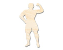 Unfinished Wood Body Builder Shape - Craft - up to 46" DIY
