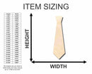 Unfinished Wood Neck Tie Shape - Craft - up to 46" DIY