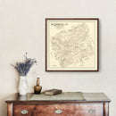 Vintage Map of McLennan County, Texas 1878