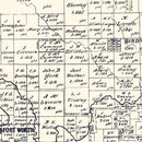 Vintage Map of Tarrant County, Texas 1885