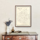 Vintage Map of Walker County, Texas 1889