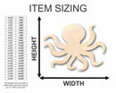 Unfinished Wood Octopus Shape - Ocean - Craft - up to 46" DIY