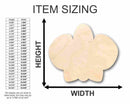 Unfinished Wood Orchid Flower Shape - Spring - Craft - up to 46" DIY