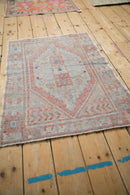 2.5x3.5 Vintage Distressed Oushak Rug