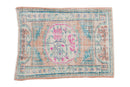 2.5x3.5 Vintage Distressed Oushak Rug