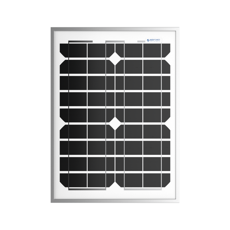 ACOPower 20 Watt Mono Solar Panel for 12 V Battery Charging, Off Grid