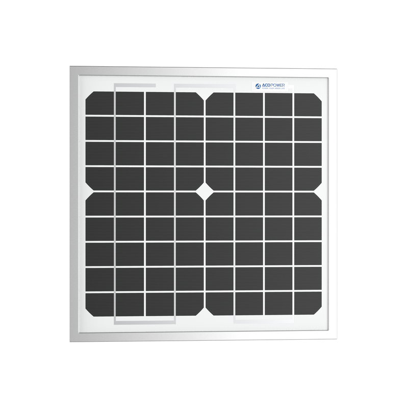 ACOPower 10W Mono Solar Panel for 12V Battery Charging RV Boat, Off Grid