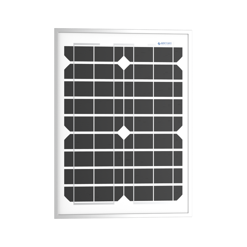 ACOPower 20 Watt Mono Solar Panel for 12 V Battery Charging, Off Grid