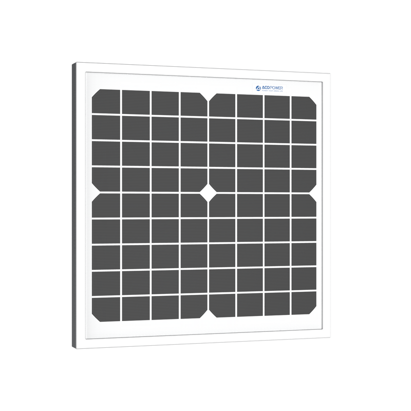 ACOPower 10W Mono Solar Panel for 12V Battery Charging RV Boat, Off Grid