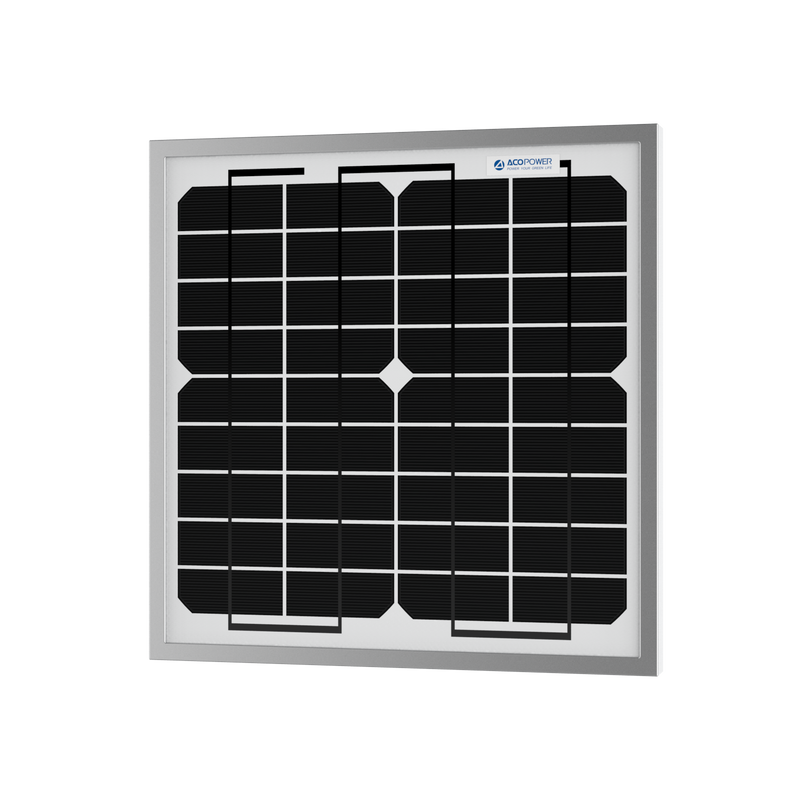 ACOPower 10W Mono Solar Panel for 12V Battery Charging RV Boat, Off Grid