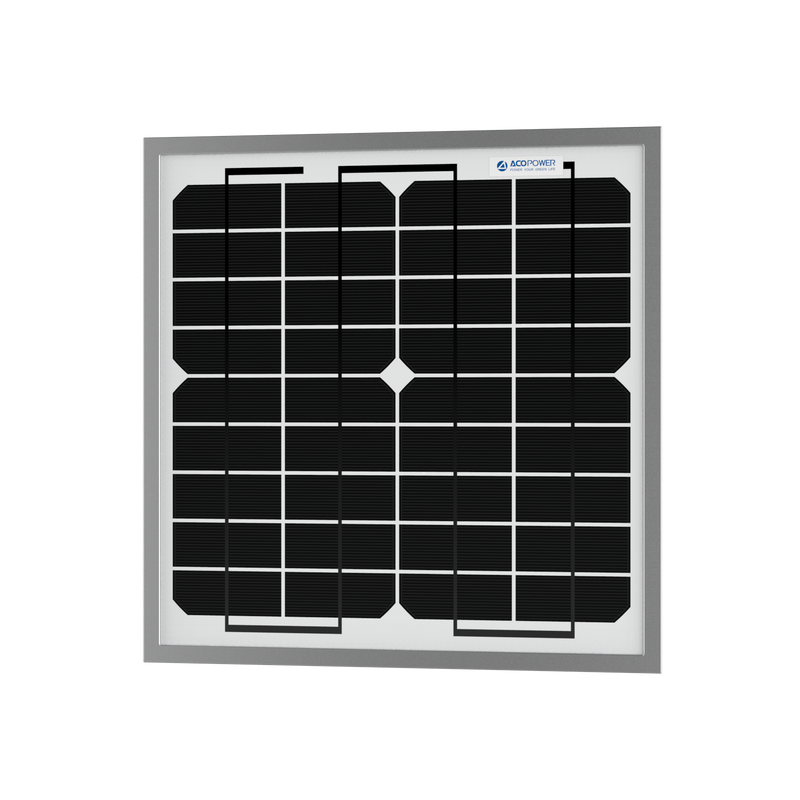 ACOPower 10W Mono Solar Panel for 12V Battery Charging RV Boat, Off Grid