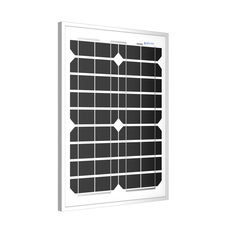 ACOPower 20 Watt Mono Solar Panel for 12 V Battery Charging, Off Grid