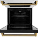 ZLINE 30"Professional True Convection Double Wall Oven, Air Fry, Self Clean, DuraSnow® Gold WADSZ-30-G