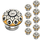 Mascot Hardware Classic 1-4/7 in. Yellow Cabinet Knob (Pack of 10)