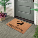 Natural Coir Doormat 28 in. x 18 in. Indoor and Outdoor Coir Mat Decoration