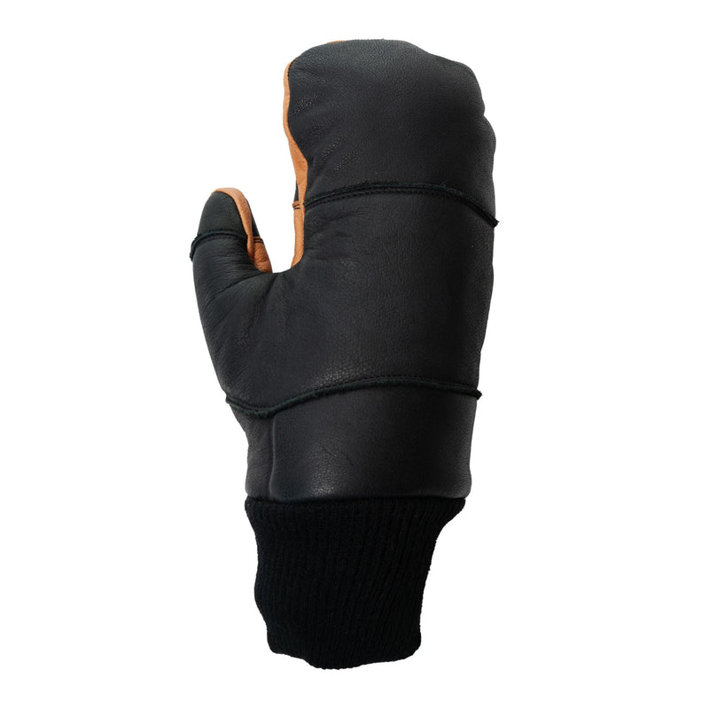 5280 Water Buffalo Leather Mitten - Black