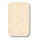 Unfinished Wood Etched Pastry Shape | Paint By Line Crafts | up to 30" DIY