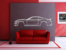 Mustang GT500 Detailed Metal Car Wall Art - NC1059