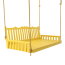Keystone Amish Co. 6 Foot York Porch Swing Bed, Canary Yellow Paint