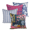 Summer House: Navy - Luxury Outdoor Pillow by SmithHönig