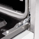 ZLINE 30" Dual Fuel Range, Gas Cooktop, Electric Convection Oven DuraSnow® Stainless Steel, White Matte Door CDRS-WM-30