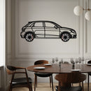 Audi A1 Metal Car Wall Art with Rotating Wheels - Handmade Car Silhouette Decor - Automotive Wall Art for Petrolheads-KAFMEKA094