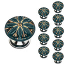 Green Designer 1-2/3 in. Cabinet Knob (Pack of 10)