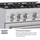ZLINE 30" Select Gas Range Convection Gas Oven Stainless Steel HGR30