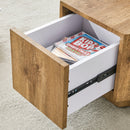 MDF material hexagonal coffee table with drawers.Made of high-quality materials,Adopting a unique hexagonal design,simple and elegant without losing personality.