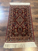 Small Karastan Rug 2.6 x 4 Red Sarouk