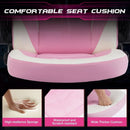 Pink Ergonomic Gaming Desk Chair With Adjustable Armrests
