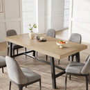 Industrial Dining Table 70.87 Inch Rustic Brown Wood