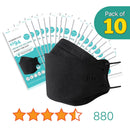 [10PCS] KN Flax KF94 BLK Mask | Made in Korea | FDA Registered
